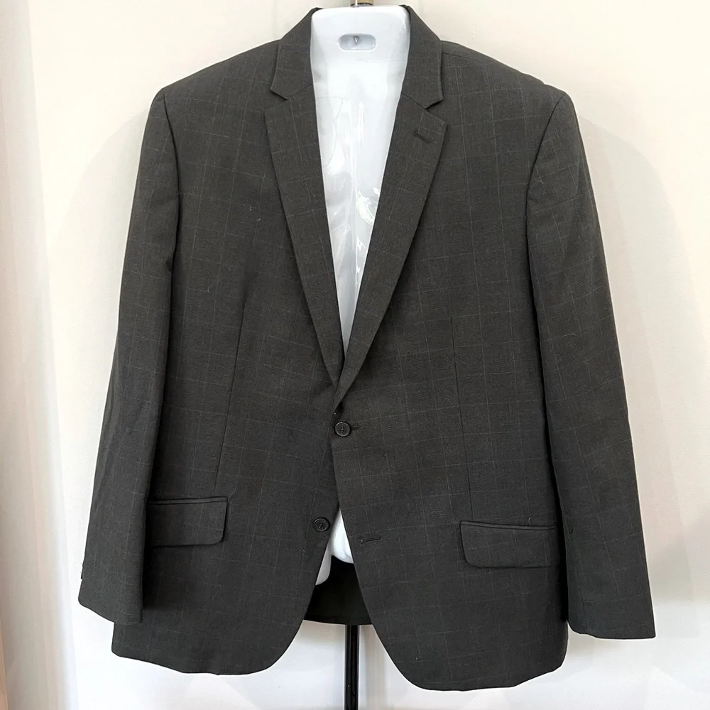 INC Macys Gray Sports Coat Charcoal Blazer Jacket size XXL